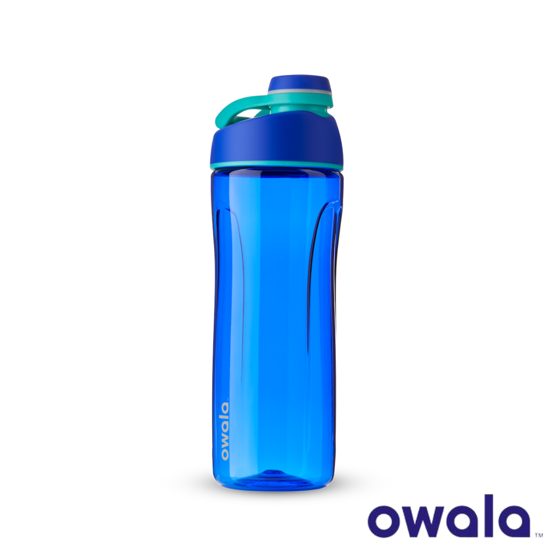 Owala Flip Water Bottle Tritan, 25 Oz., Smooshed Blueberry Blue