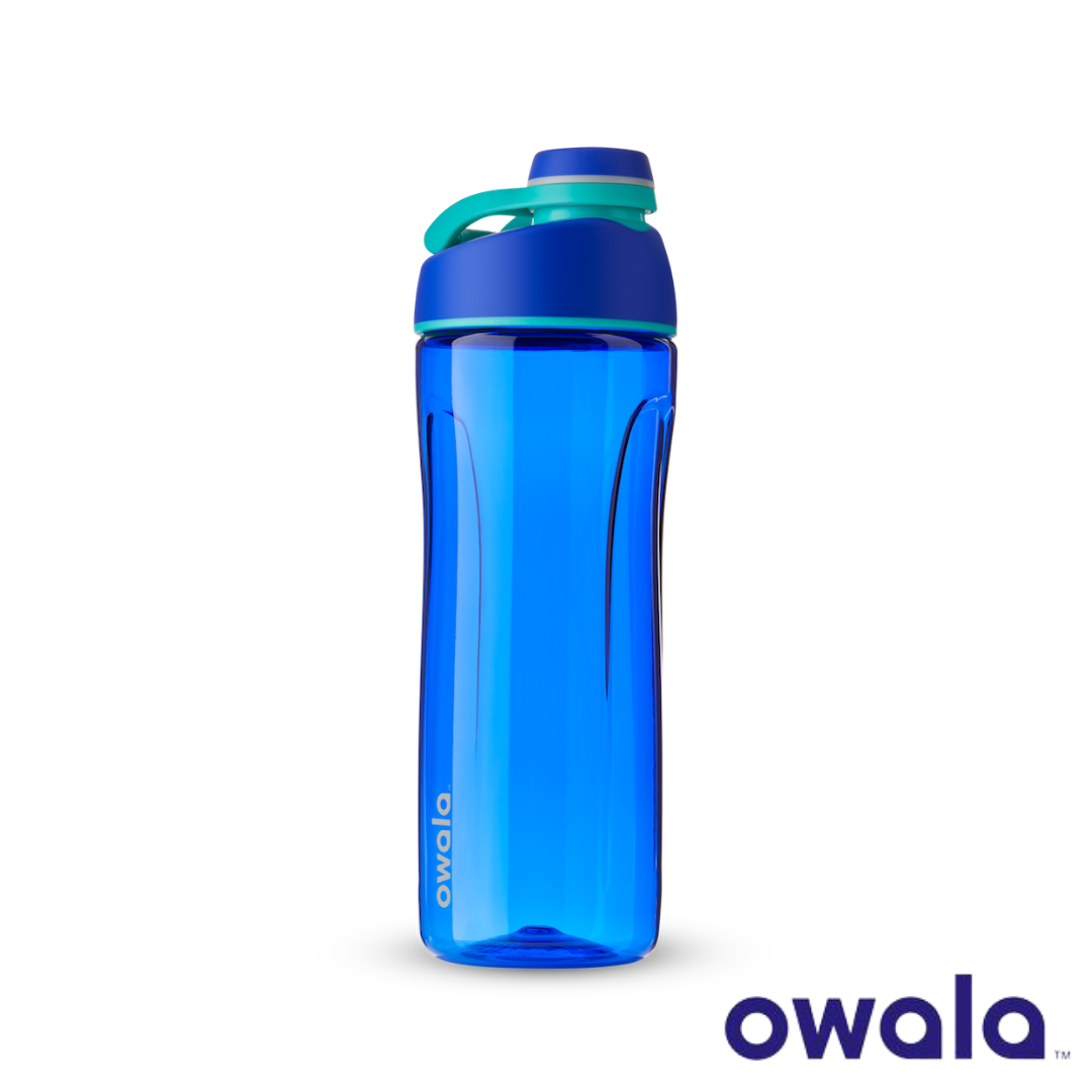 Owala Flip Water Bottle Tritan, 25 Oz., Smooshed Blueberry Blue 